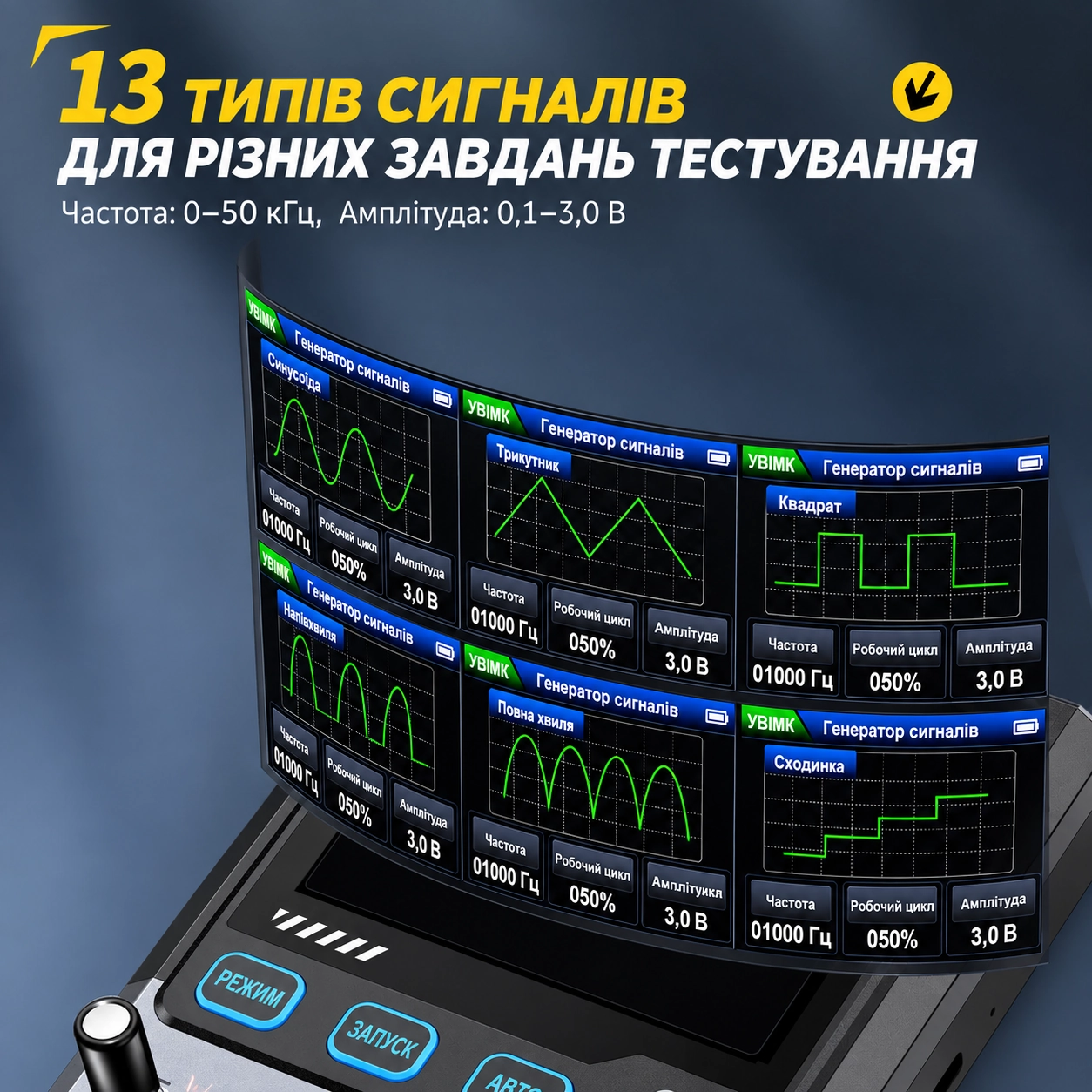 FNIRSI DSO-TC4 Портативний цифровий осцилограф 3-в-1