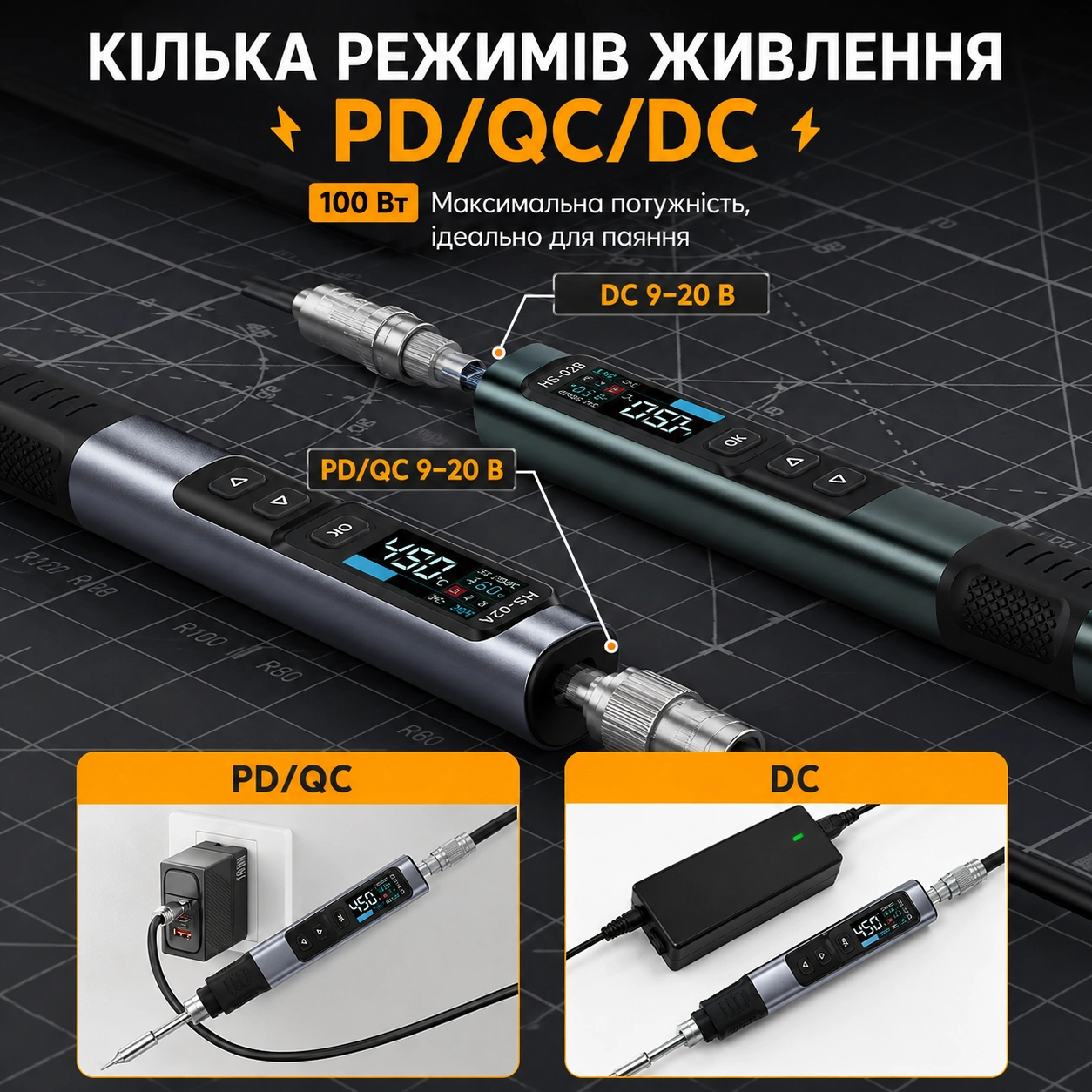 FNIRSI HS-02B Розумний портативний паяльник